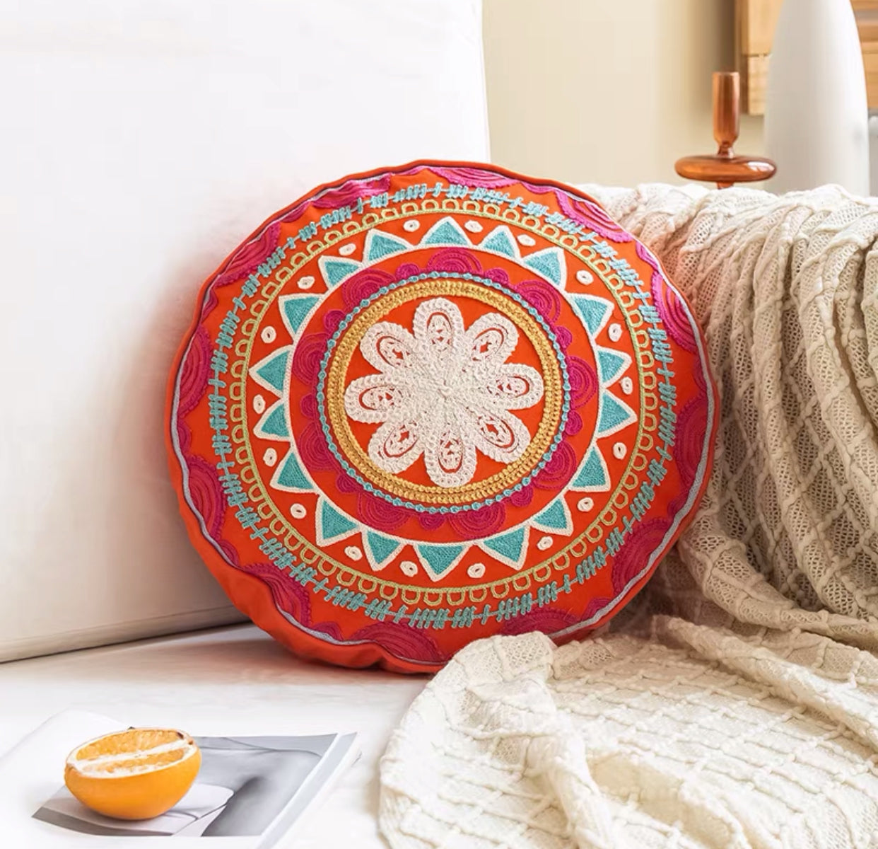 Mandala Embroidery Cushion - 4 Seasons Home Gadgets