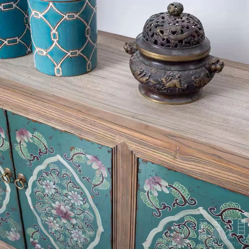 Mandala Floral Drawer Sideboard - 4 Seasons Home Gadgets