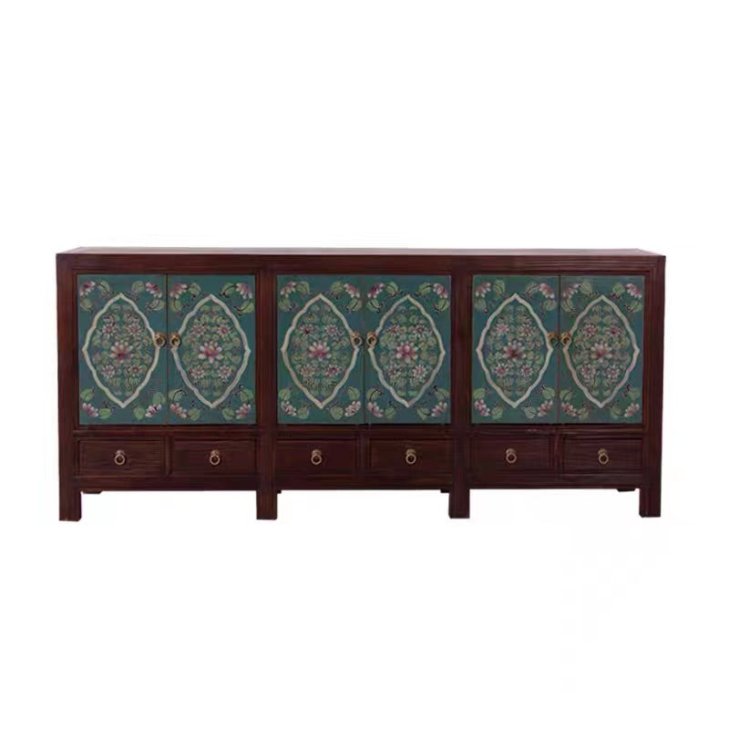 Mandala Floral Drawer Sideboard - 4 Seasons Home Gadgets