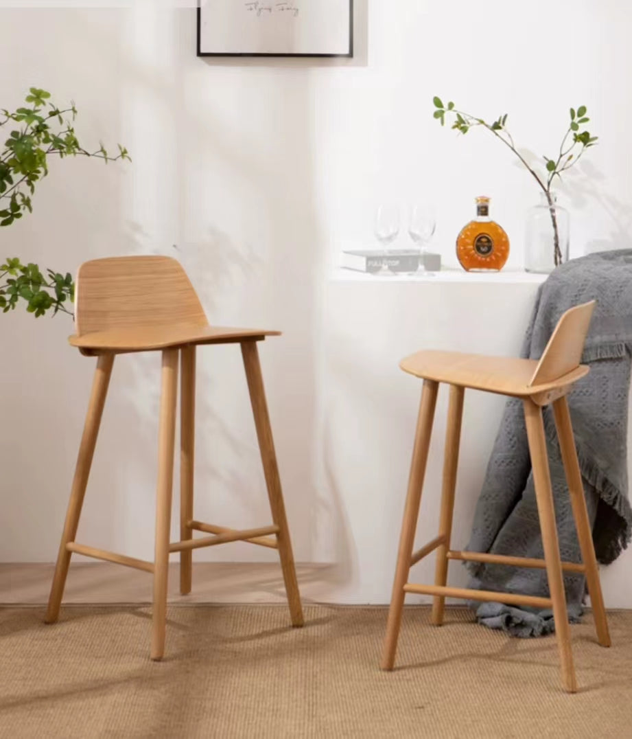 Mango Wood Counter Stool - 4 Seasons Home Gadgets