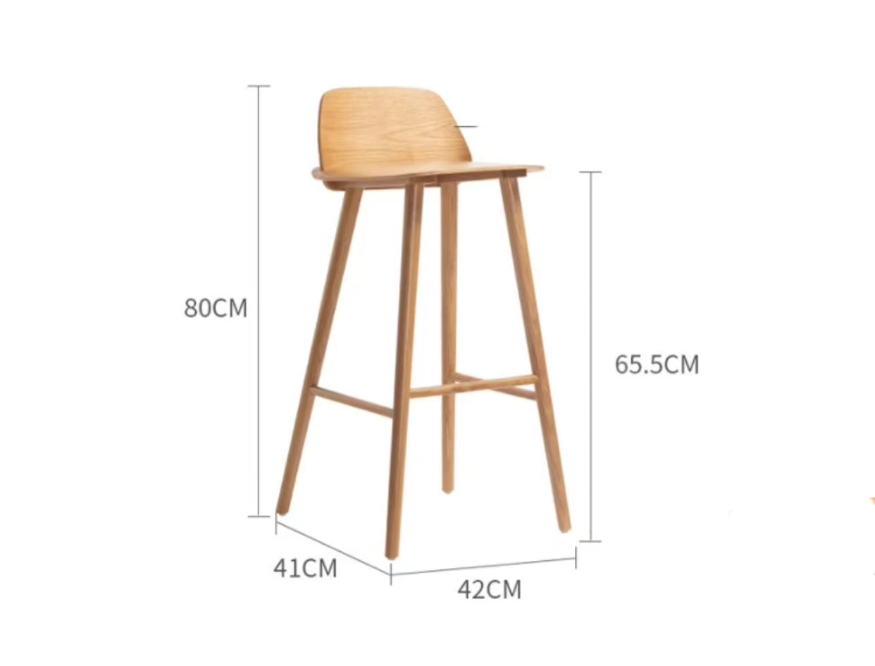 Mango Wood Counter Stool - 4 Seasons Home Gadgets