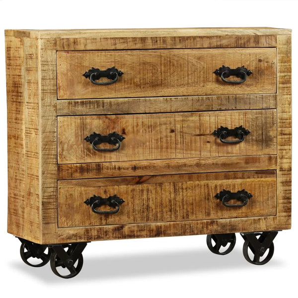 Mango Wood Rolling Dresser - 4 Seasons Home Gadgets