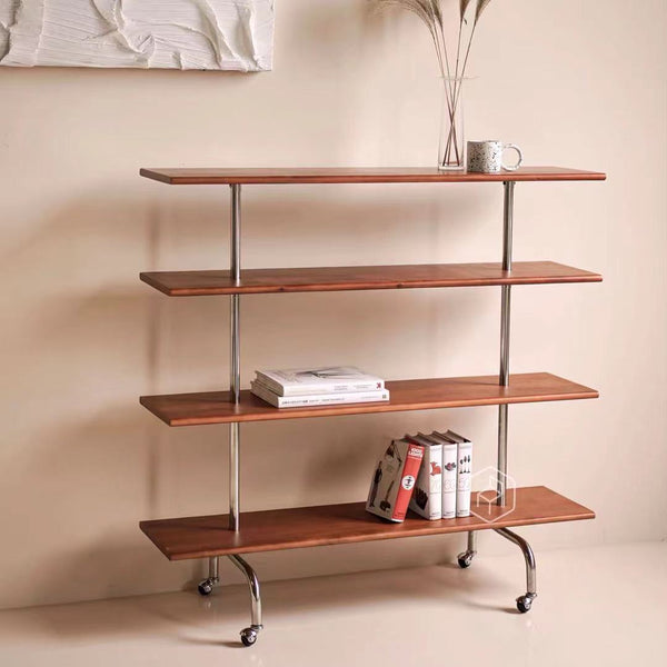 Maple Wood Storage Shelves Cart - 4 Seasons Home Gadgets