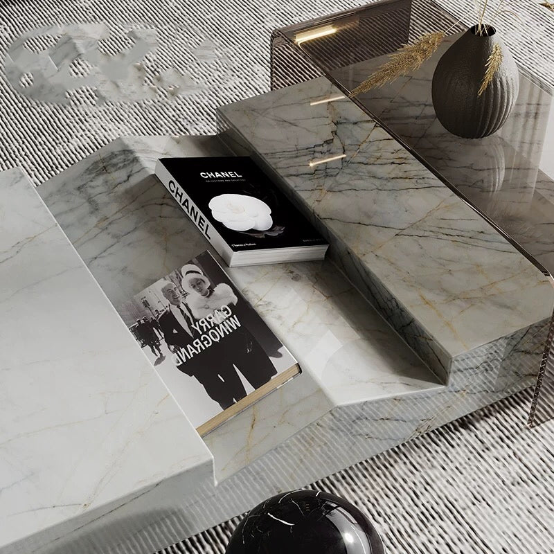 Marble Contemporary Coffee Table - 4 Seasons Home Gadgets