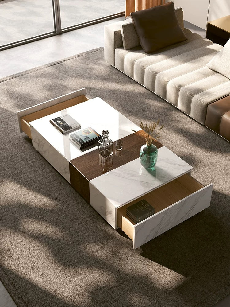 Marble Sled Coffee Table - 4 Seasons Home Gadgets