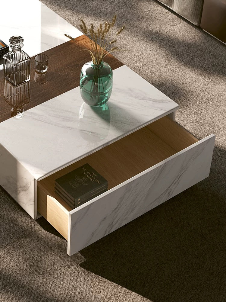 Marble Sled Coffee Table - 4 Seasons Home Gadgets