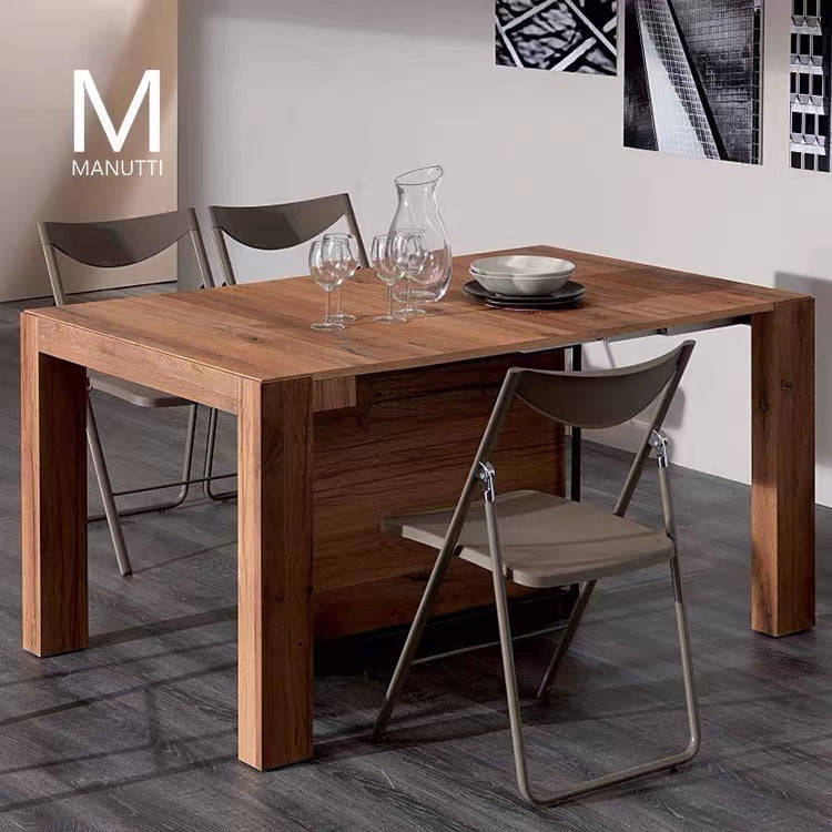 Massaro Extendable Solid Wood Dining Table - 4 Seasons Home Gadgets