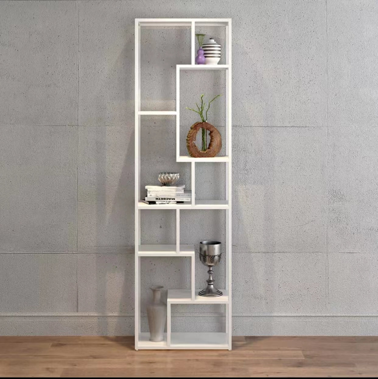 Maurer Metal Geometric Bookcase - 4 Seasons Home Gadgets