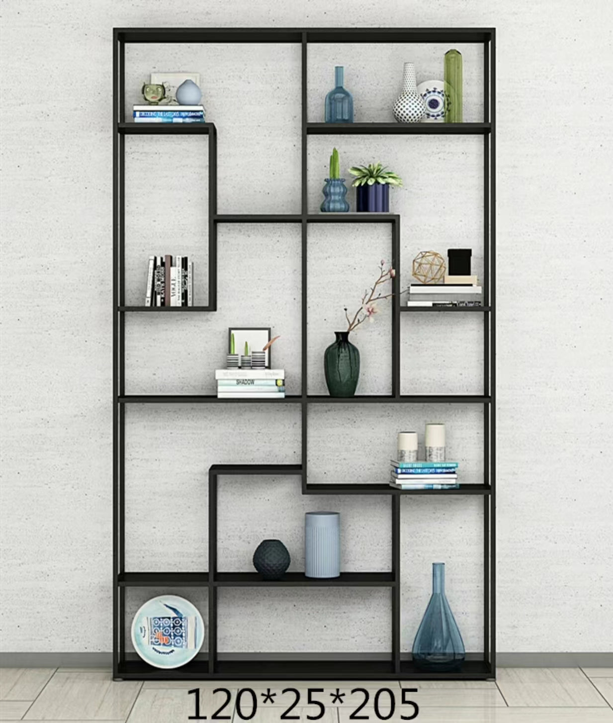 Maurer Metal Geometric Bookcase - 4 Seasons Home Gadgets