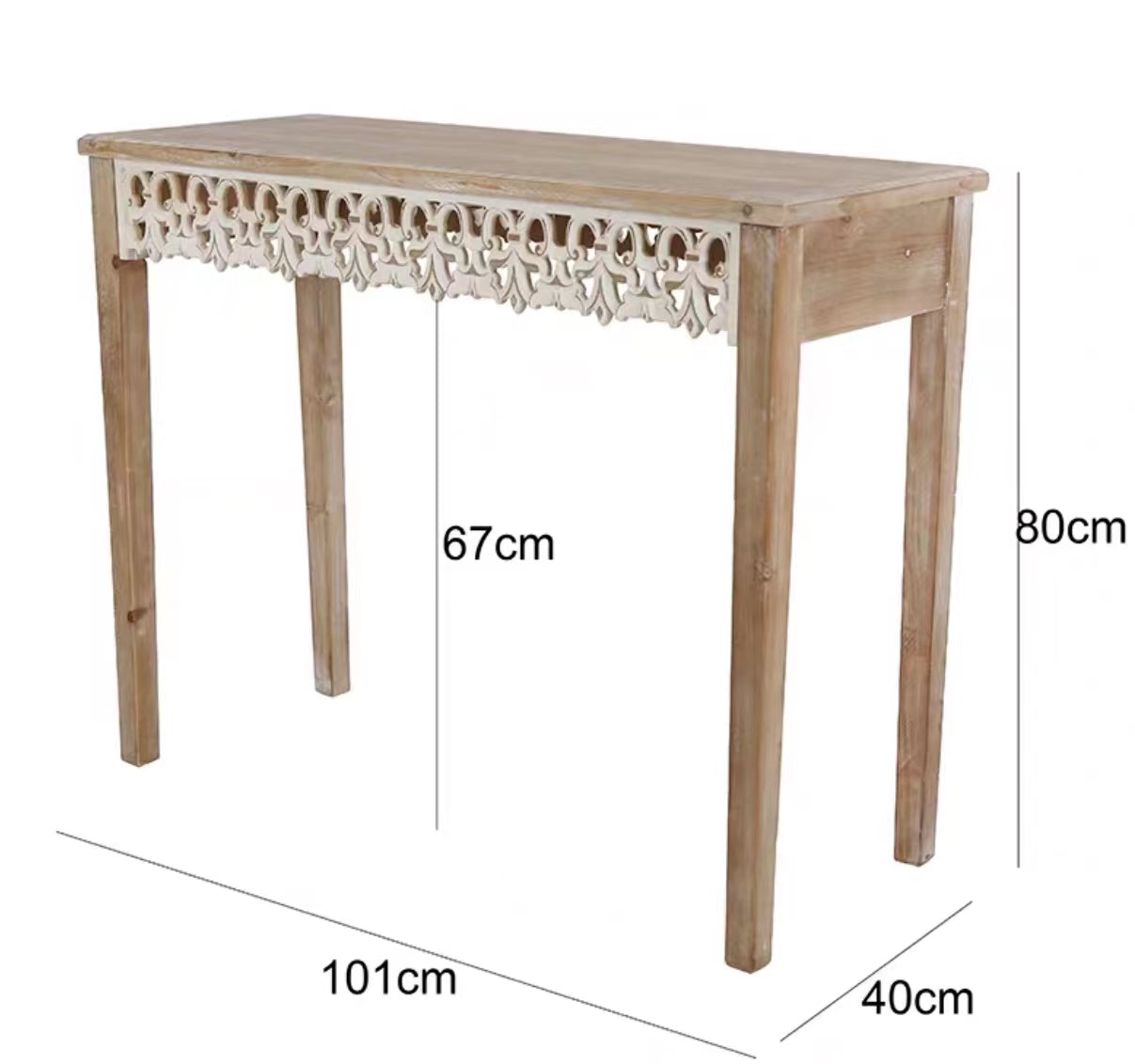 Mcchristian Solid Wood Console Table - 4 Seasons Home Gadgets