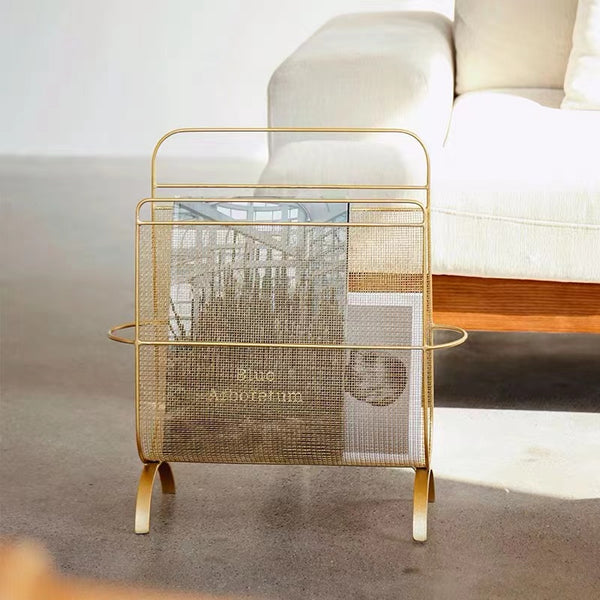 Mesh Freestanding Magazine Organizer Holder - 4 Seasons Home Gadgets