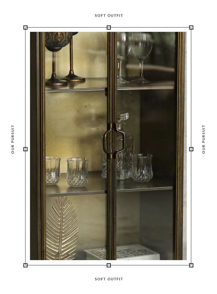 Metal Accent Cabinet - 4 Seasons Home Gadgets