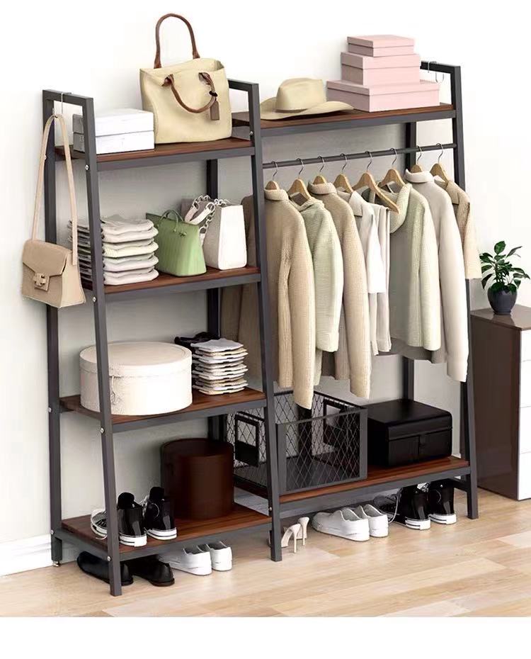 Metal Garment Clothes Shelves Rack - 4 Seasons Home Gadgets