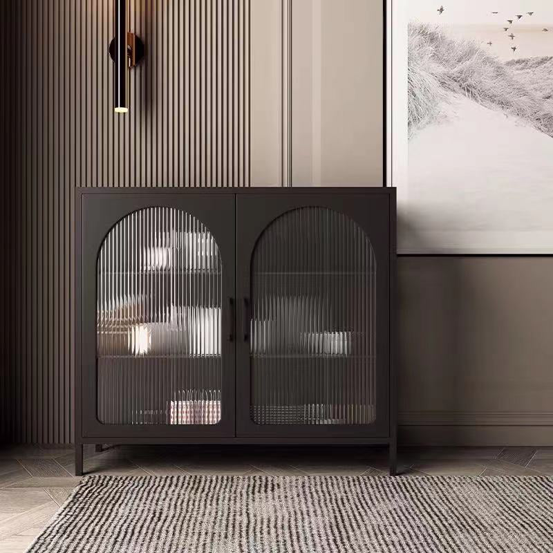 Metal Glass Cupboard - 4 Seasons Home Gadgets