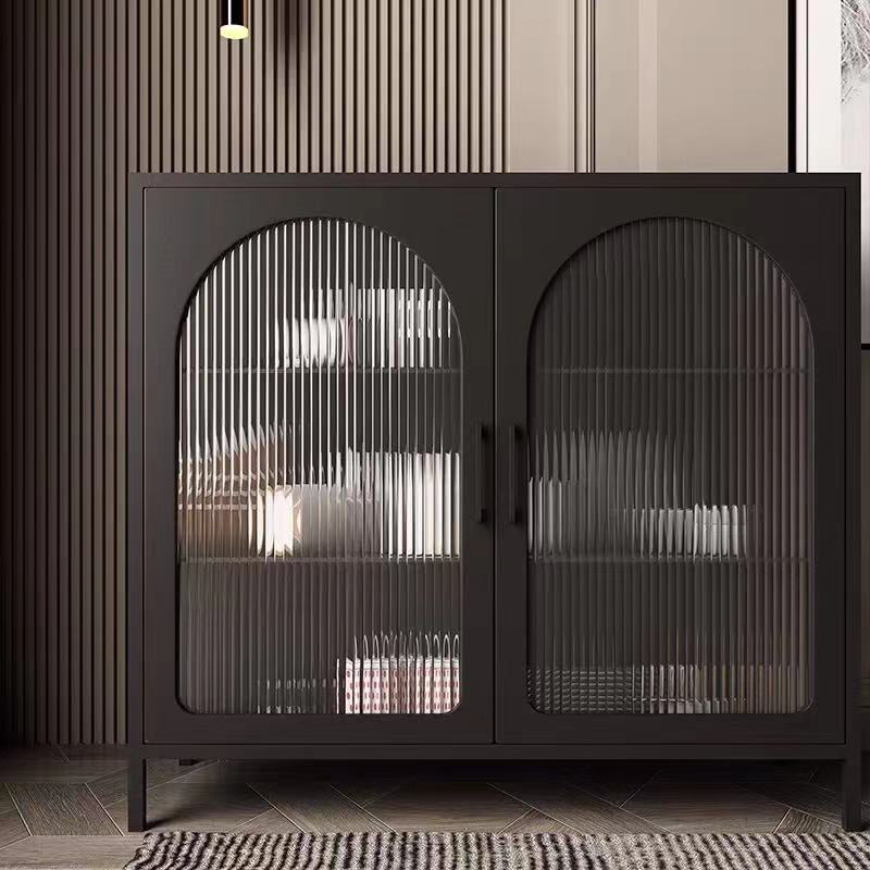 Metal Glass Cupboard - 4 Seasons Home Gadgets