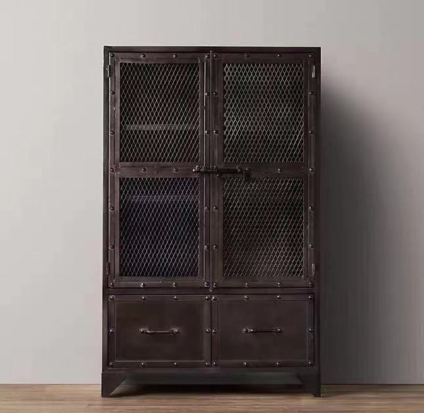 Metal Mesh Display Cabinet - 4 Seasons Home Gadgets