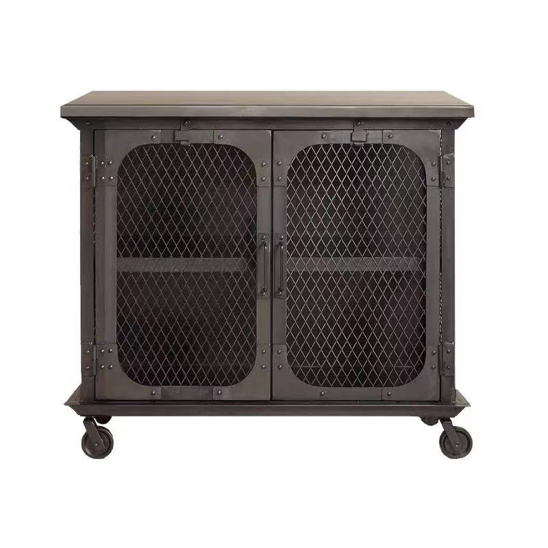 Metal Mesh Rolling Cabinet - 4 Seasons Home Gadgets