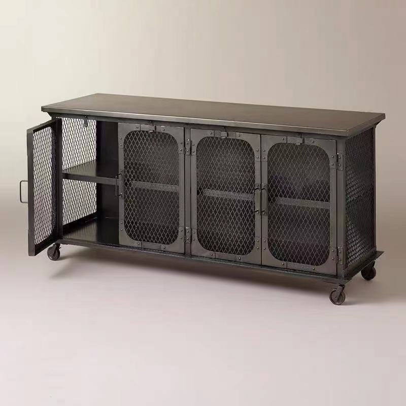 Metal Mesh Rolling Cabinet - 4 Seasons Home Gadgets