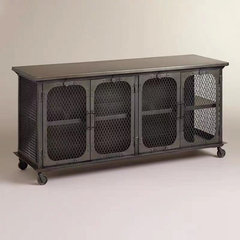 Metal Mesh Rolling Cabinet - 4 Seasons Home Gadgets