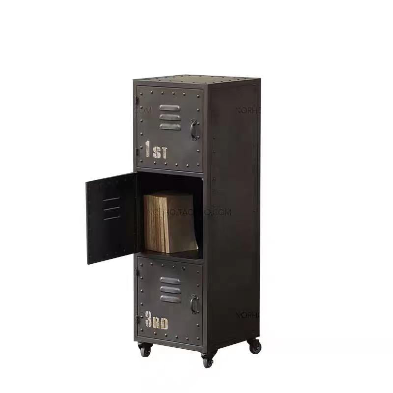 Metal Old School Locker Nightstand - 4 Seasons Home Gadgets