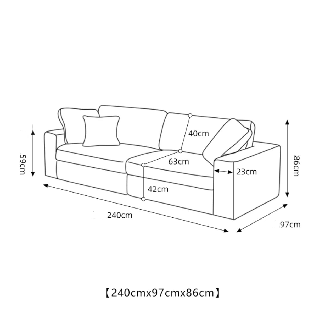 Millersburg 6 Piece Upholstered Sectional Sofa - 4 Seasons Home Gadgets