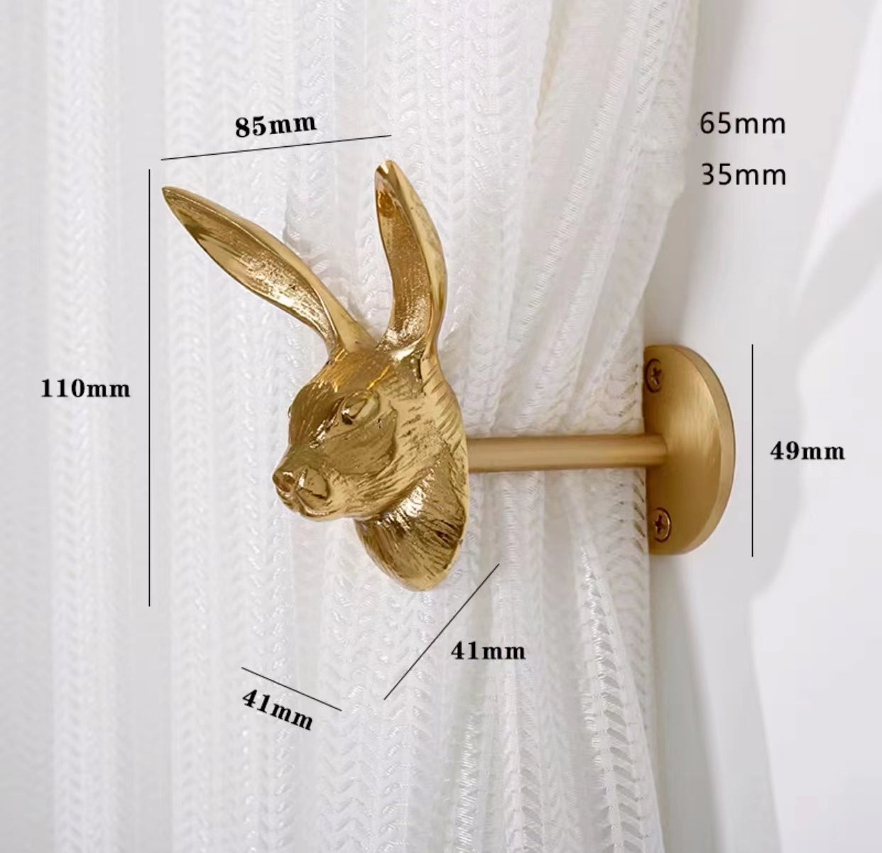 Mithchell Floral or Rabbit Curtain Holdback - 4 Seasons Home Gadgets