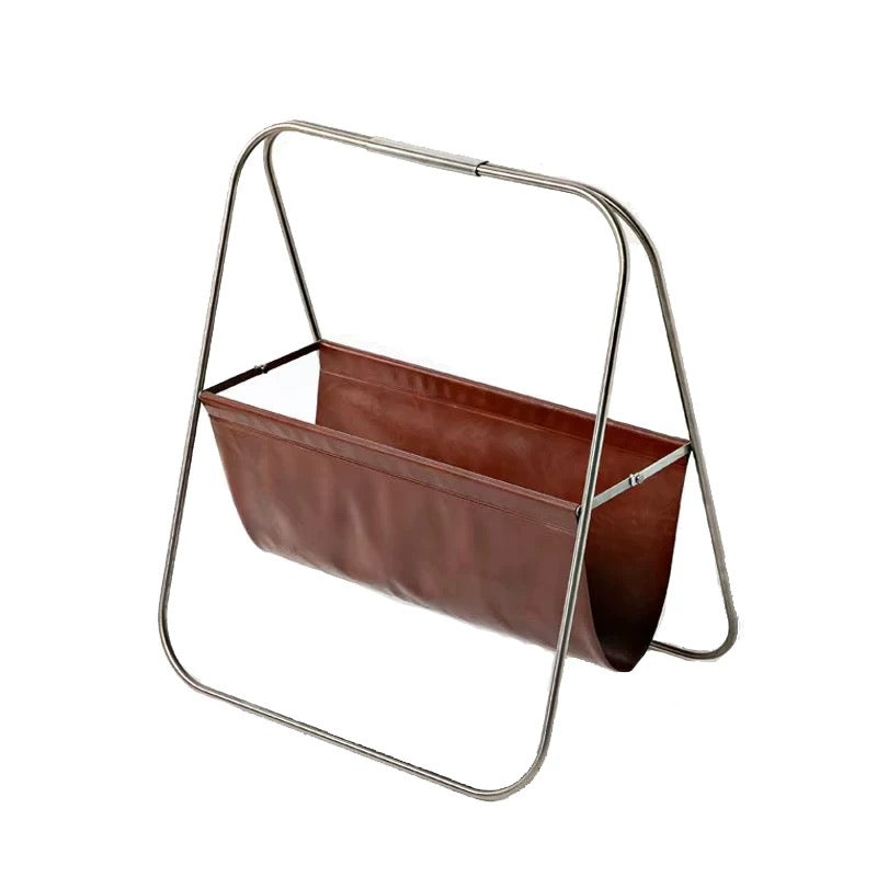 Modern  PU Leather Free Standing Magazine Rack - 4 Seasons Home Gadgets