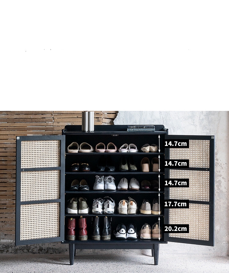 Modern and Contemporary Mesh Shoe Storage Cabinet - 4 Seasons Home Gadgets