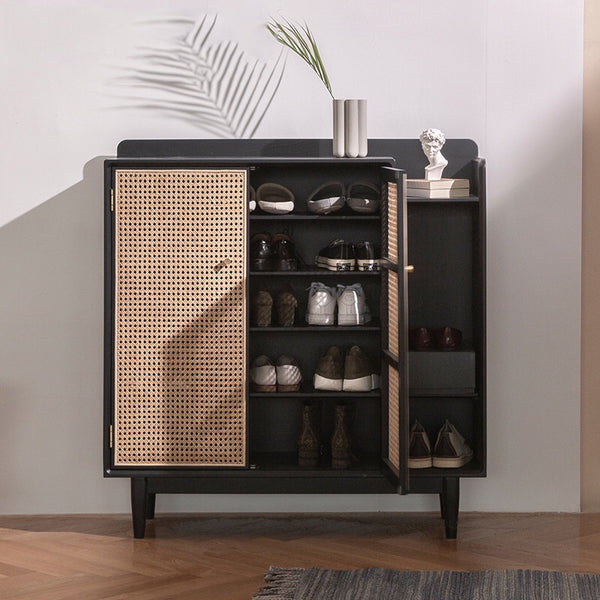 Modern and Contemporary Mesh Shoe Storage Cabinet - 4 Seasons Home Gadgets