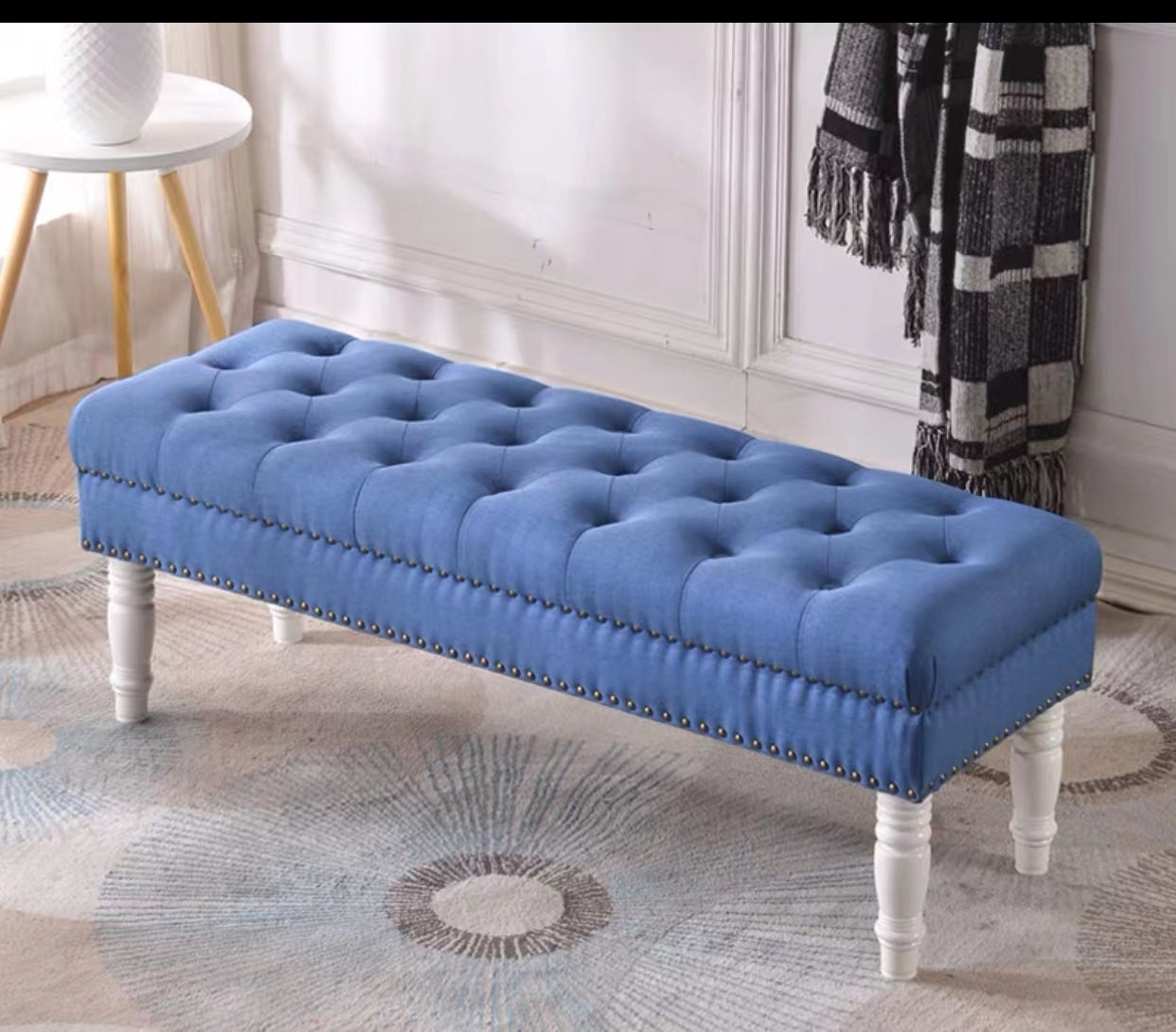 Montello Wood Upholstered Bench - 4 Seasons Home Gadgets