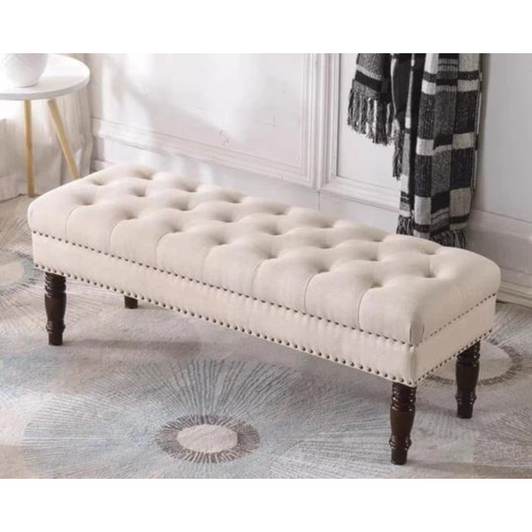 Montello Wood Upholstered Bench - 4 Seasons Home Gadgets