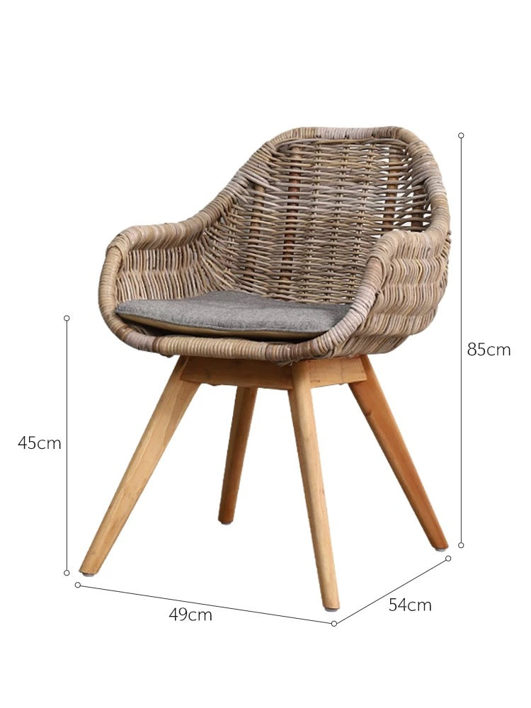 Mose Rattan Armchair - 4 Seasons Home Gadgets