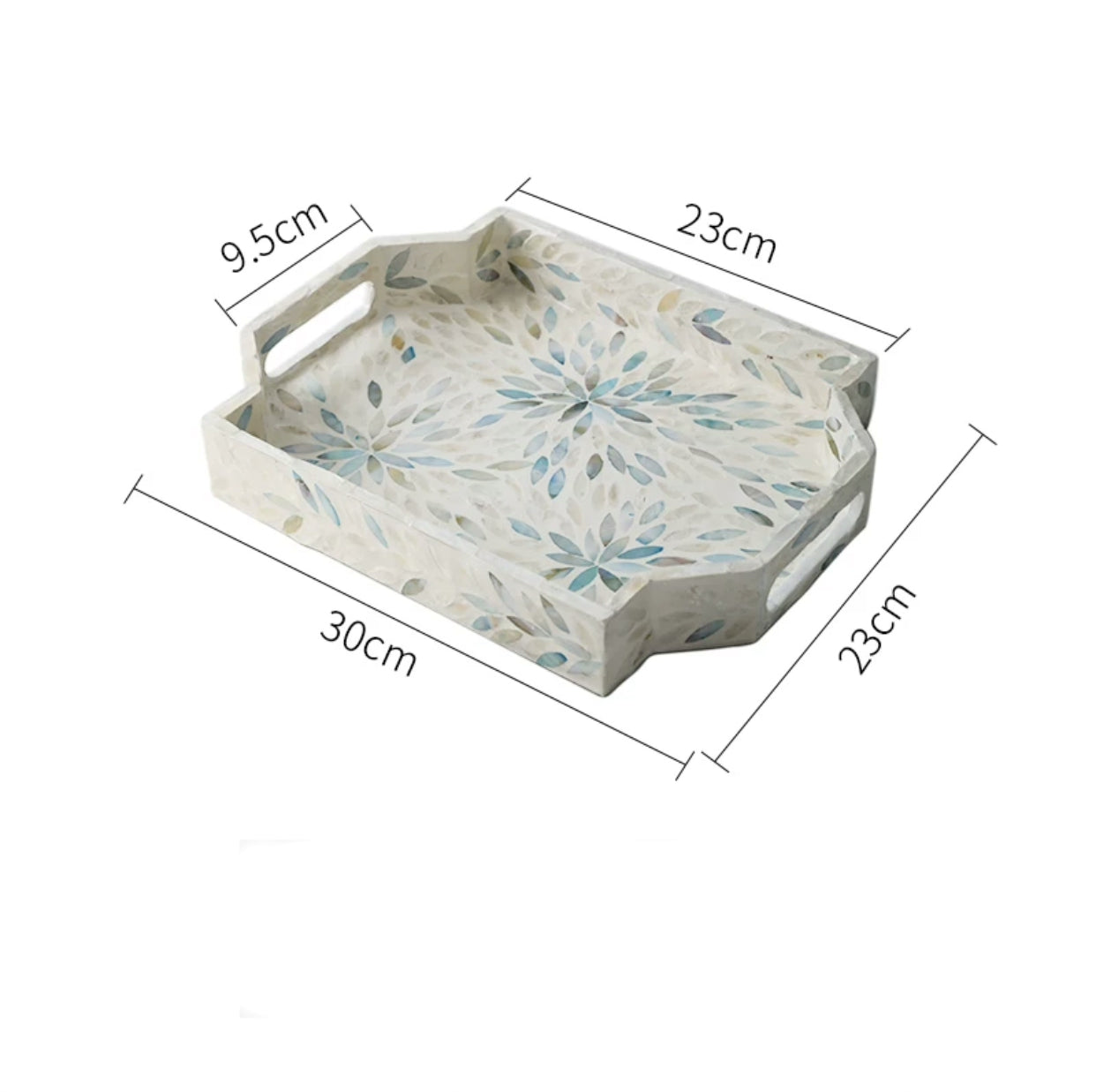 Mother Of Pearl Deco Storage Tray - 4 Seasons Home Gadgets