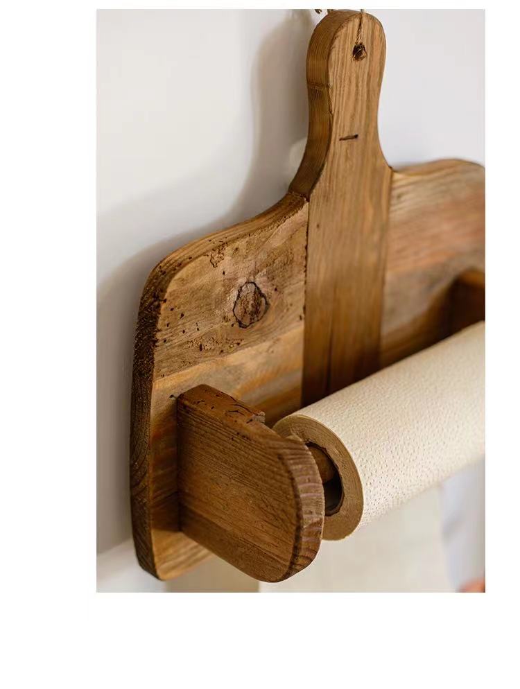 Wood Kitchen Towel Rack - 4 Seasons Home Gadgets