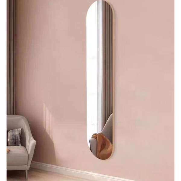 Narrow Wood Framed Full Length Mirror - 4 Seasons Home Gadgets