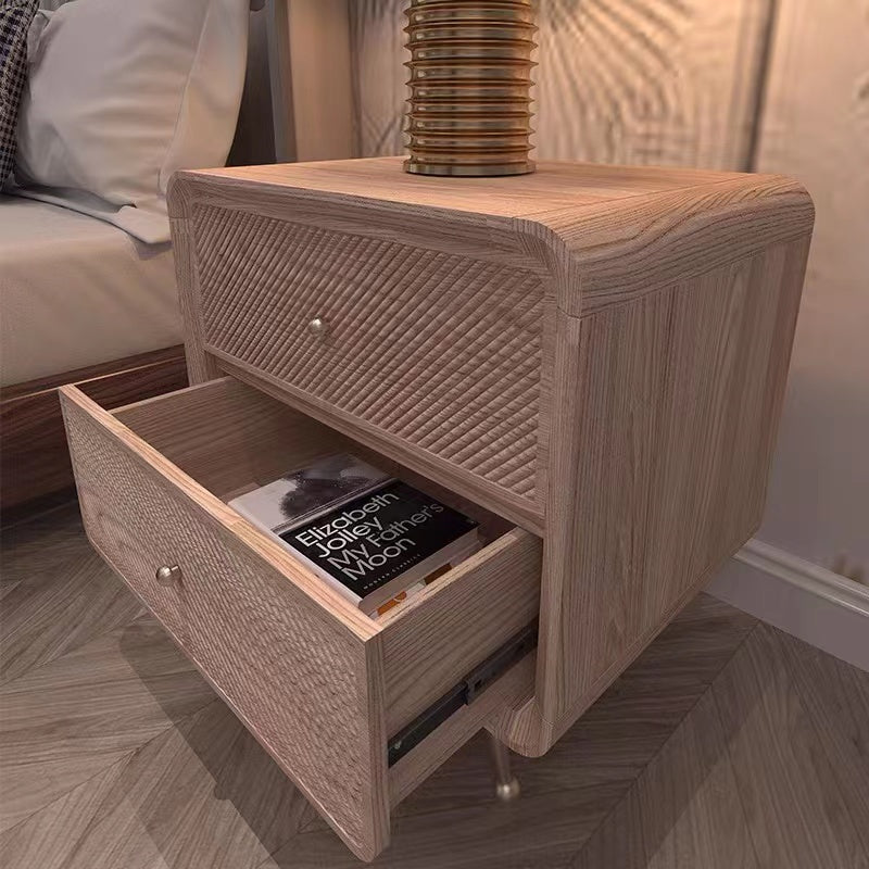 Nico Pine Wood Drawer Nightstand - 4 Seasons Home Gadgets