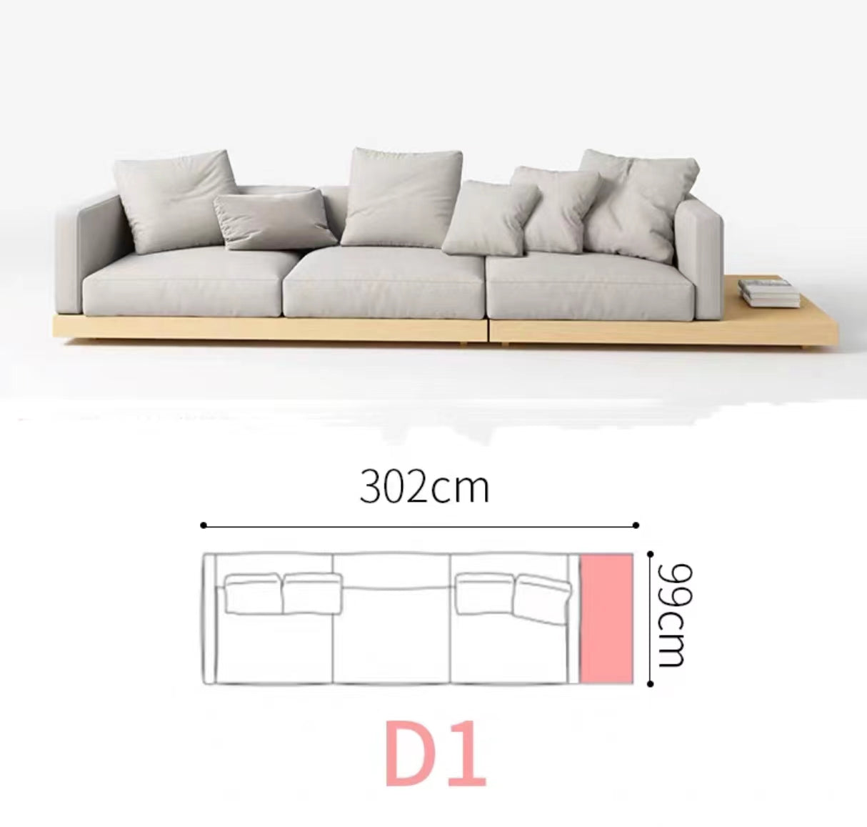 Niemi Wide Sectional Sofa - 4 Seasons Home Gadgets