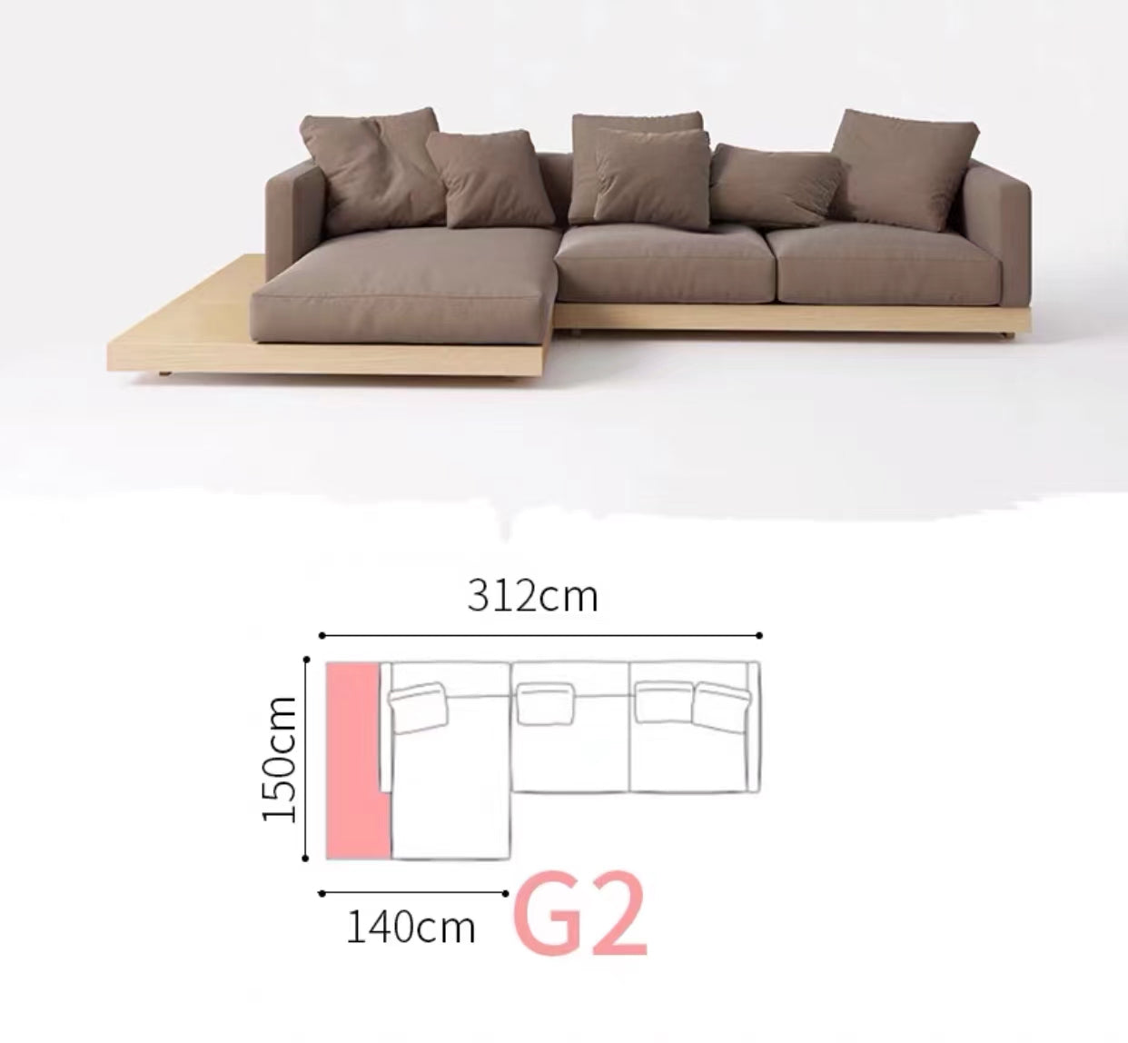 Niemi Wide Sectional Sofa - 4 Seasons Home Gadgets