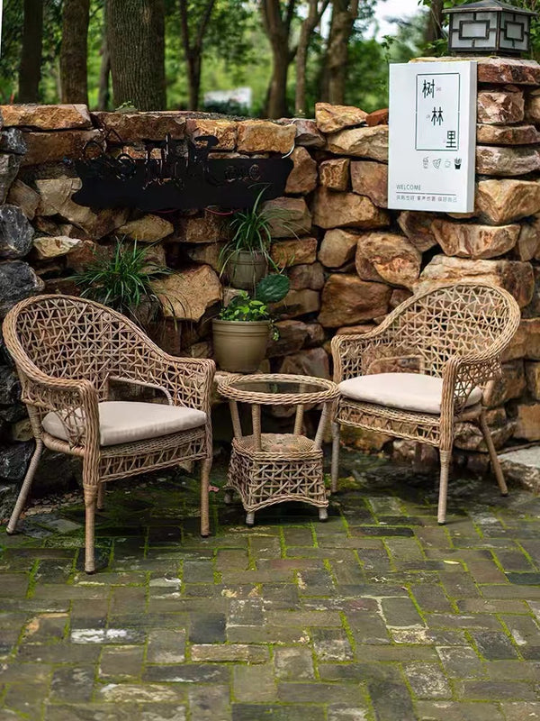 Nilda Rattan Armchair - 4 Seasons Home Gadgets