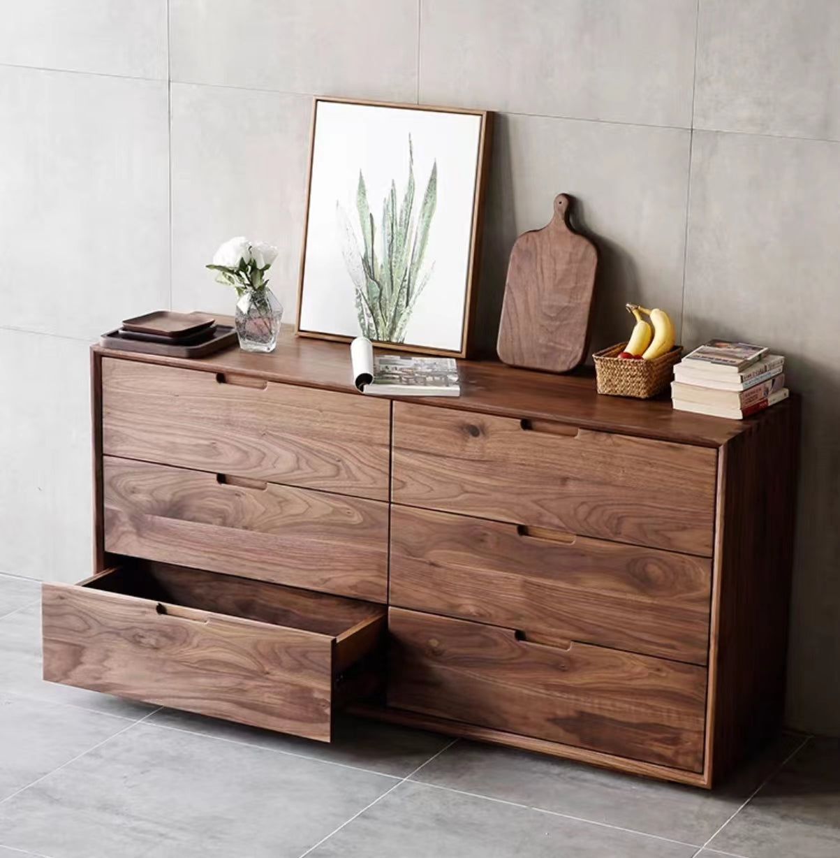 Northwich Solid Pine 6 Drawers Double Dresser - 4 Seasons Home Gadgets