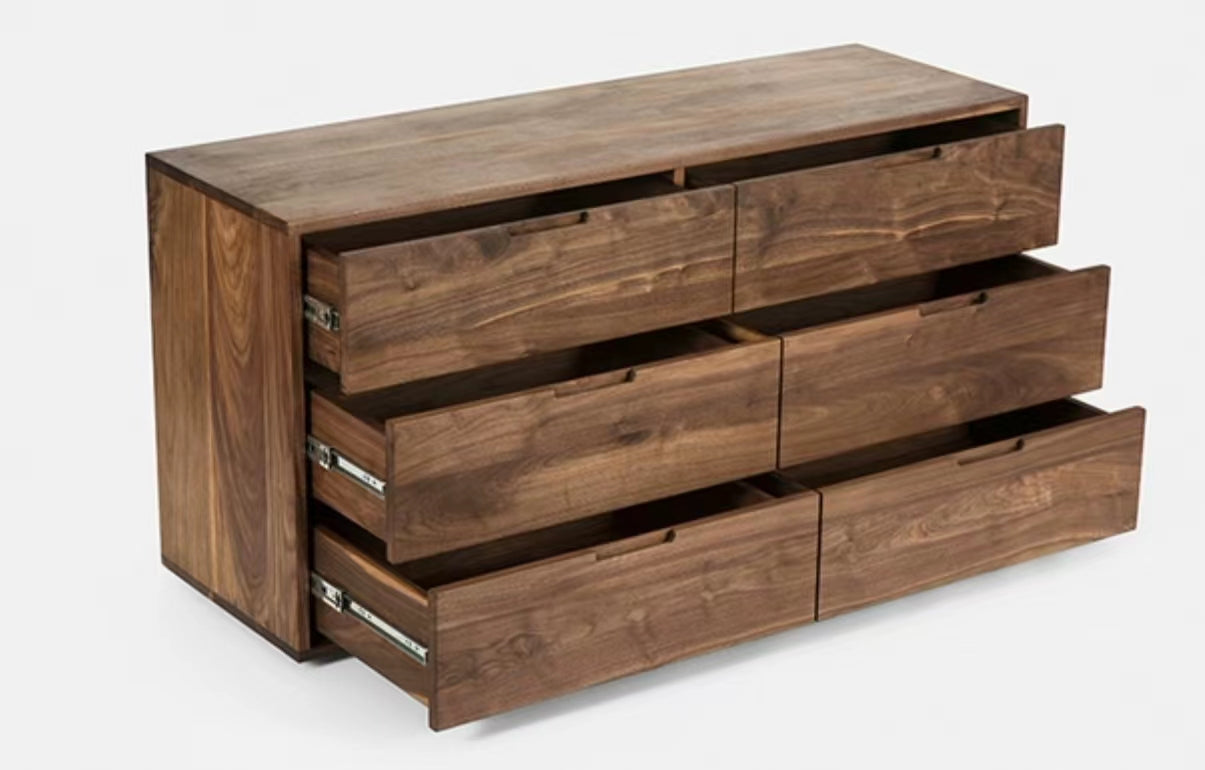 Northwich Solid Pine 6 Drawers Double Dresser - 4 Seasons Home Gadgets