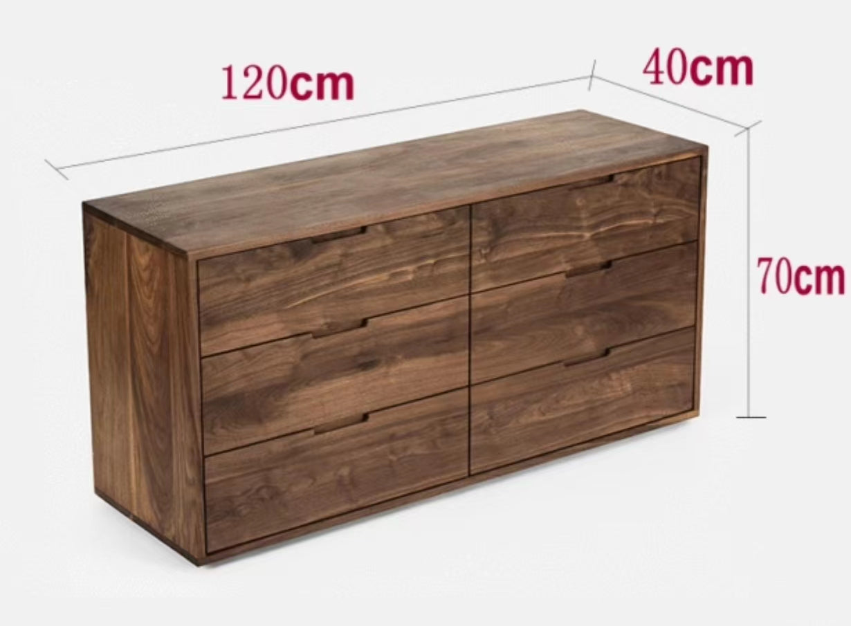 Northwich Solid Pine 6 Drawers Double Dresser - 4 Seasons Home Gadgets