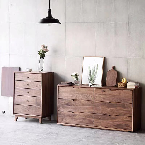 Northwich Solid Pine 6 Drawers Double Dresser - 4 Seasons Home Gadgets