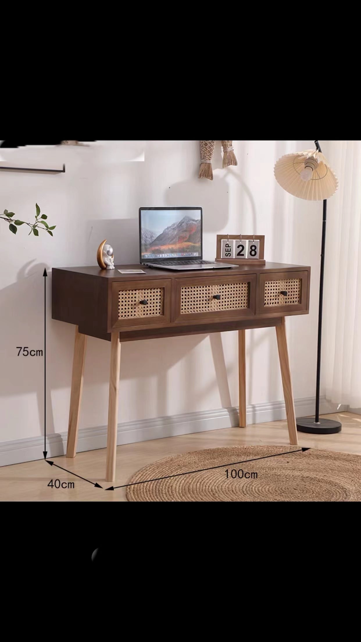 Norvelt Drawer Desk - 4 Seasons Home Gadgets