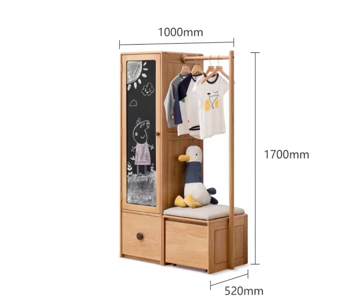 Oak Armoire - 4 Seasons Home Gadgets