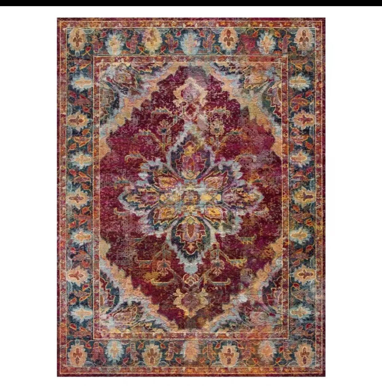 Oriental Terracotta Beige Area Rug - 4 Seasons Home Gadgets