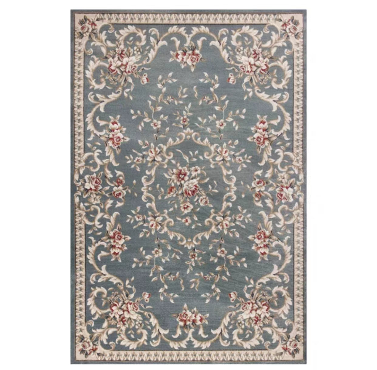 Oriental Terracotta Beige Area Rug - 4 Seasons Home Gadgets