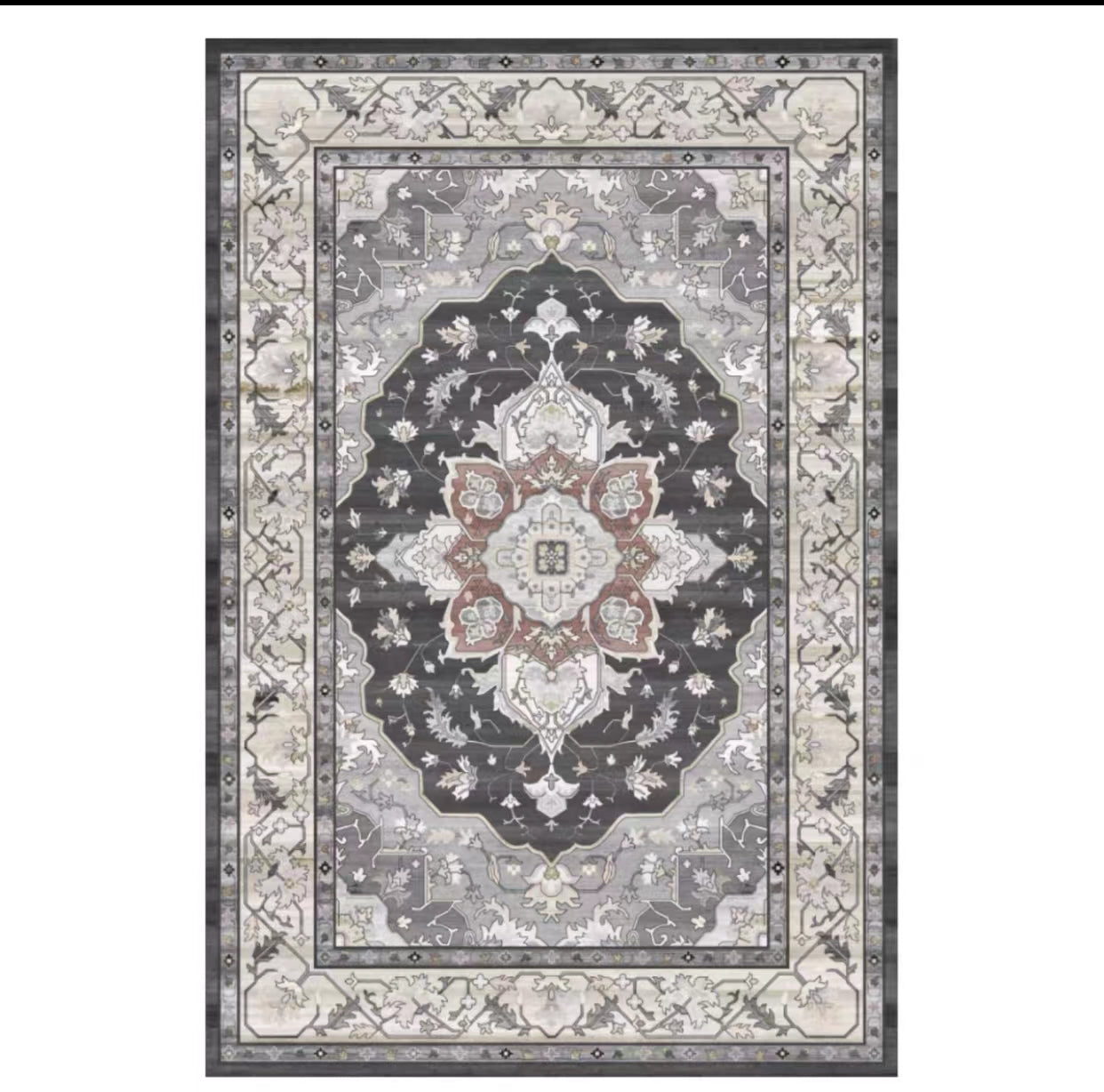 Oriental Terracotta Beige Area Rug - 4 Seasons Home Gadgets