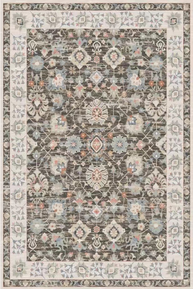 Oriental Terracotta Beige Area Rug - 4 Seasons Home Gadgets