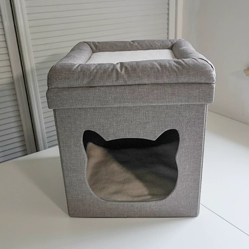 Ottoman With Cat Bed - 4 Seasons Home Gadgets